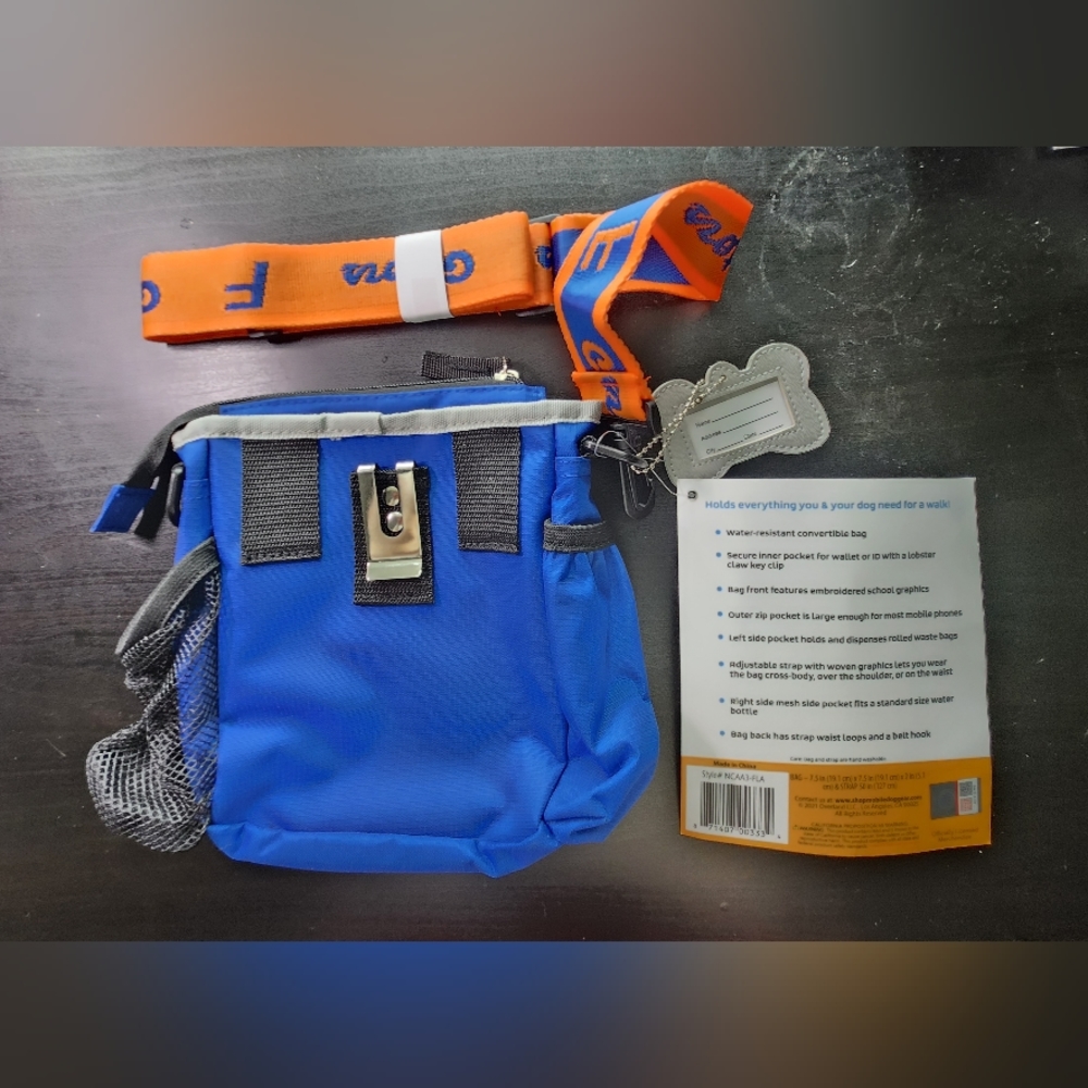 University of Florida Gators Mobile Dog Gear Dog Walking Bag Crossbody NWT - Picture 2 of 3
